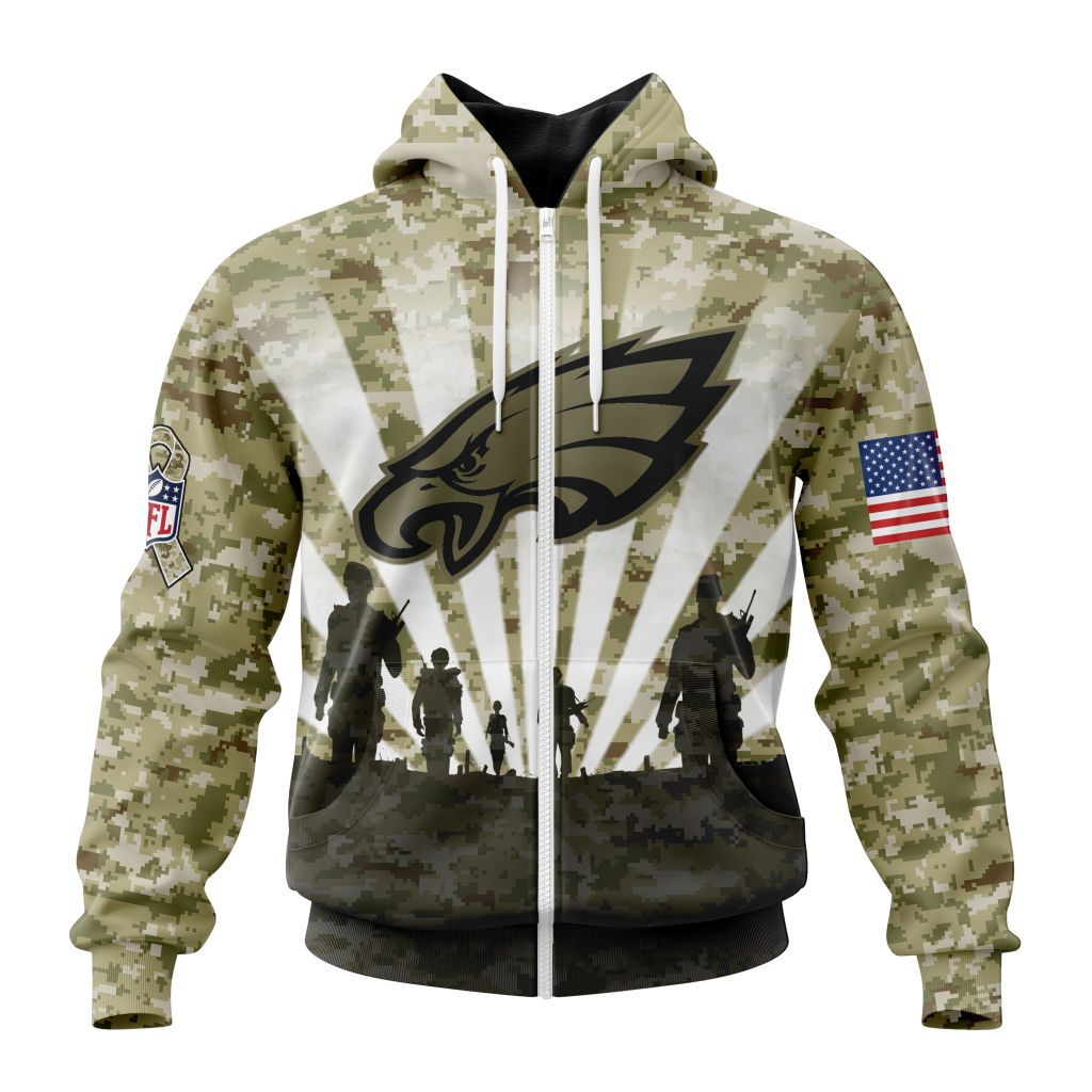 Philadelphia Eagles All Over Printed T-shirt Sweatshirt Hoodie AZCHD721