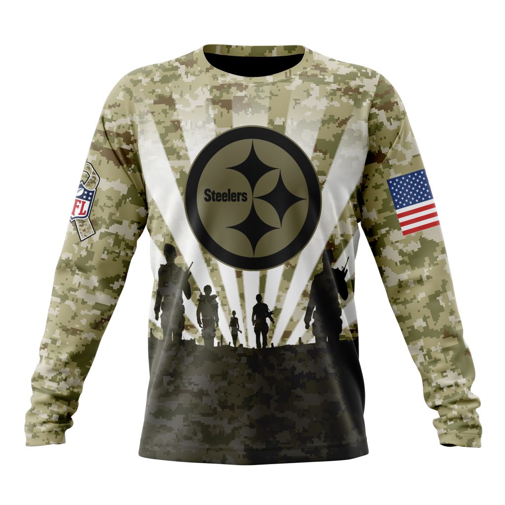 Pittsburgh Steelers All Over Printed T-shirt Sweatshirt Hoodie AZCHD722