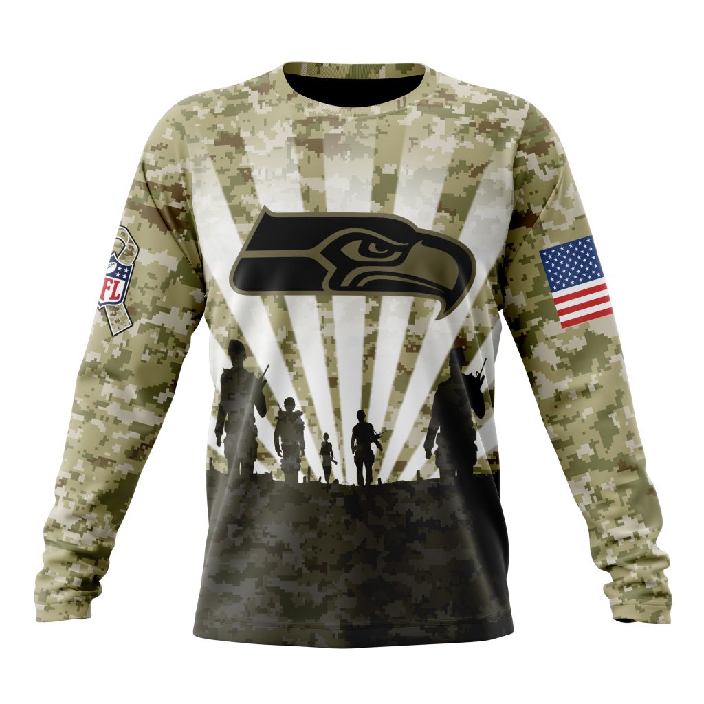 Seattle Seahawks All Over Printed T-shirt Sweatshirt Hoodie AZCHD724