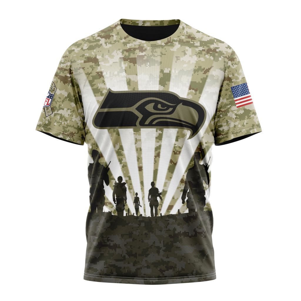 Seattle Seahawks All Over Printed T-shirt Sweatshirt Hoodie AZCHD724
