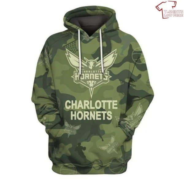 Charlotte Hornets All Over Printed Hoodie BB668