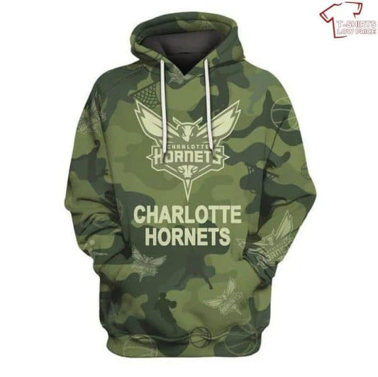 Charlotte Hornets All Over Printed Hoodie BB668