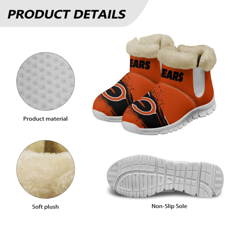Chicago Bears Comfy Winter Snow Boots AZDDWSB000070