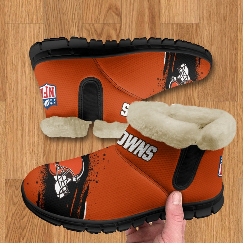 Cleveland Browns Comfy Winter Snow Boots AZDDWSB000086