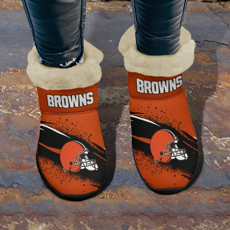 Cleveland Browns Comfy Winter Snow Boots AZDDWSB000086
