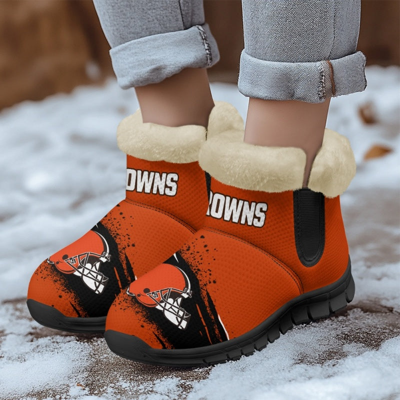 Cleveland Browns Comfy Winter Snow Boots AZDDWSB000086