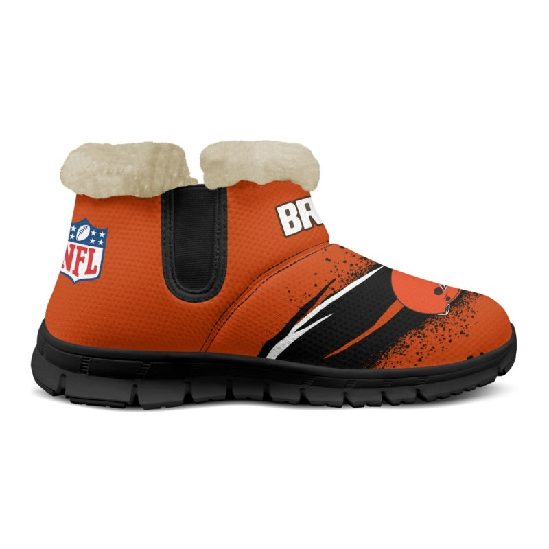 Cleveland Browns Comfy Winter Snow Boots AZDDWSB000086