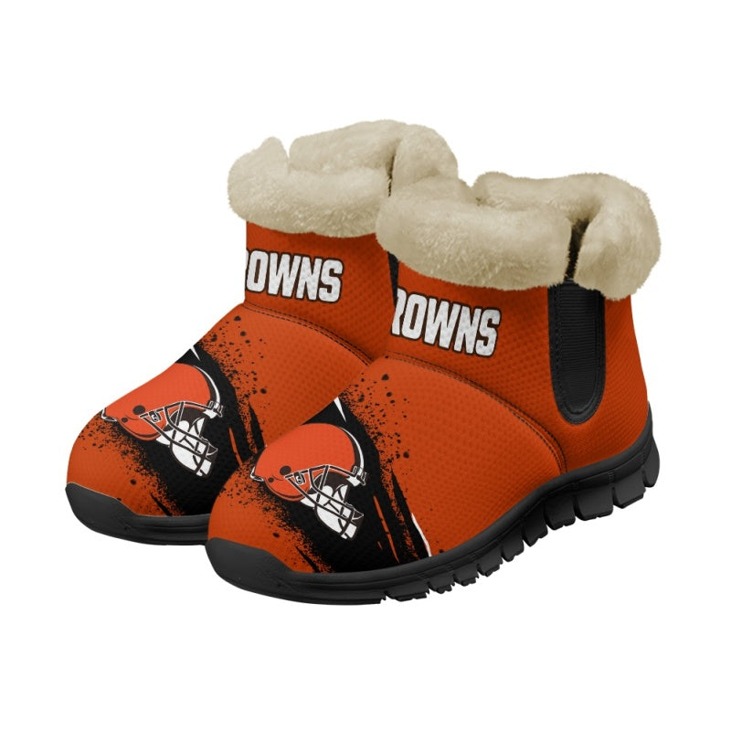 Cleveland Browns Comfy Winter Snow Boots AZDDWSB000086