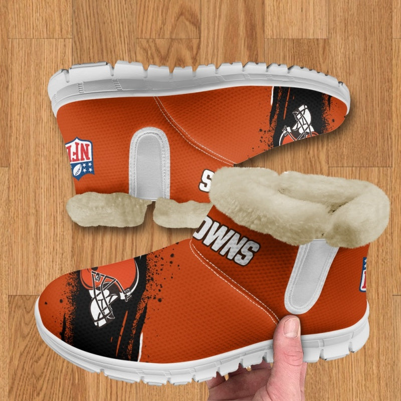 Cleveland Browns Comfy Winter Snow Boots AZDDWSB000086