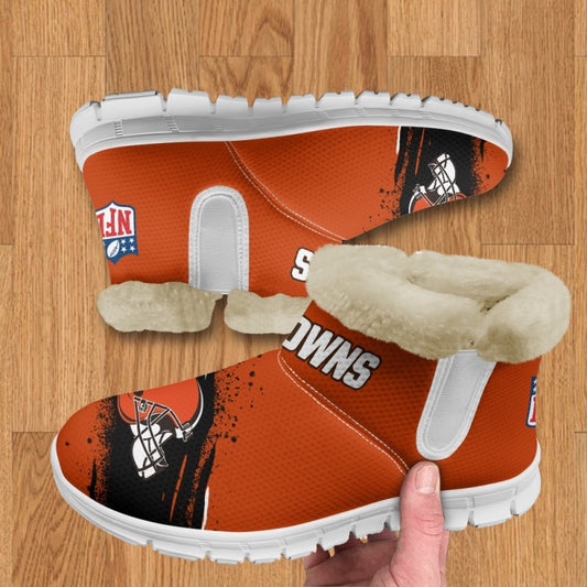 Cleveland Browns Comfy Winter Snow Boots AZDDWSB000086