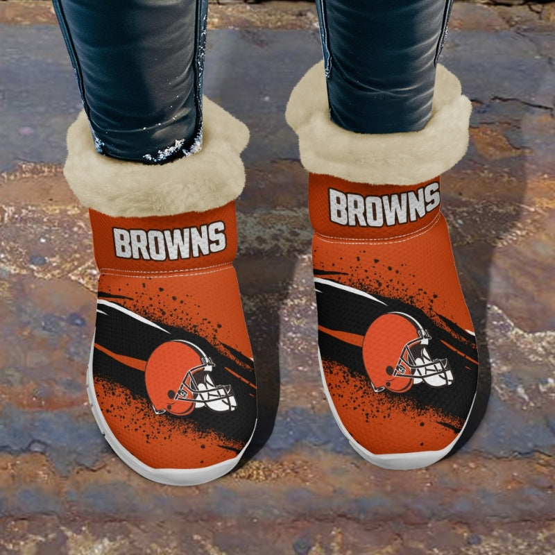 Cleveland Browns Comfy Winter Snow Boots AZDDWSB000086