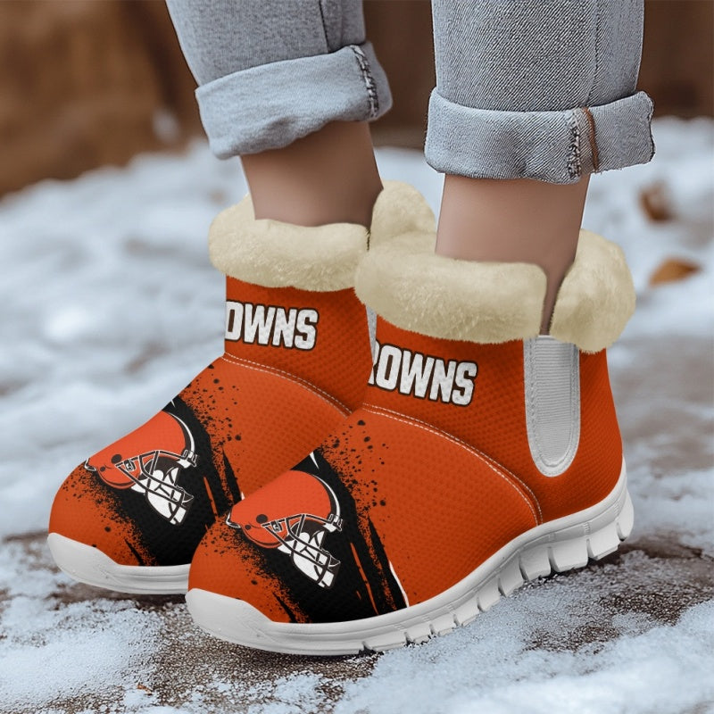 Cleveland Browns Comfy Winter Snow Boots AZDDWSB000086
