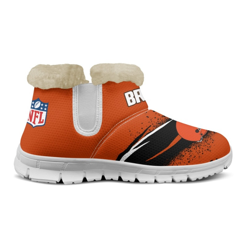 Cleveland Browns Comfy Winter Snow Boots AZDDWSB000086