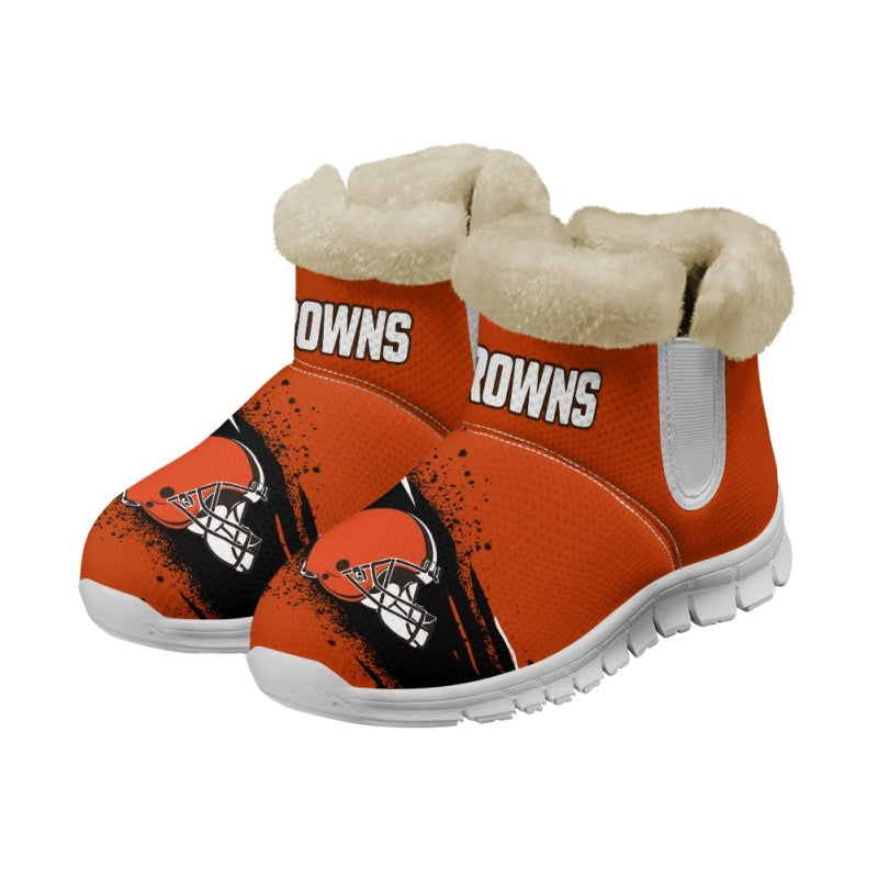 Cleveland Browns Comfy Winter Snow Boots AZDDWSB000086