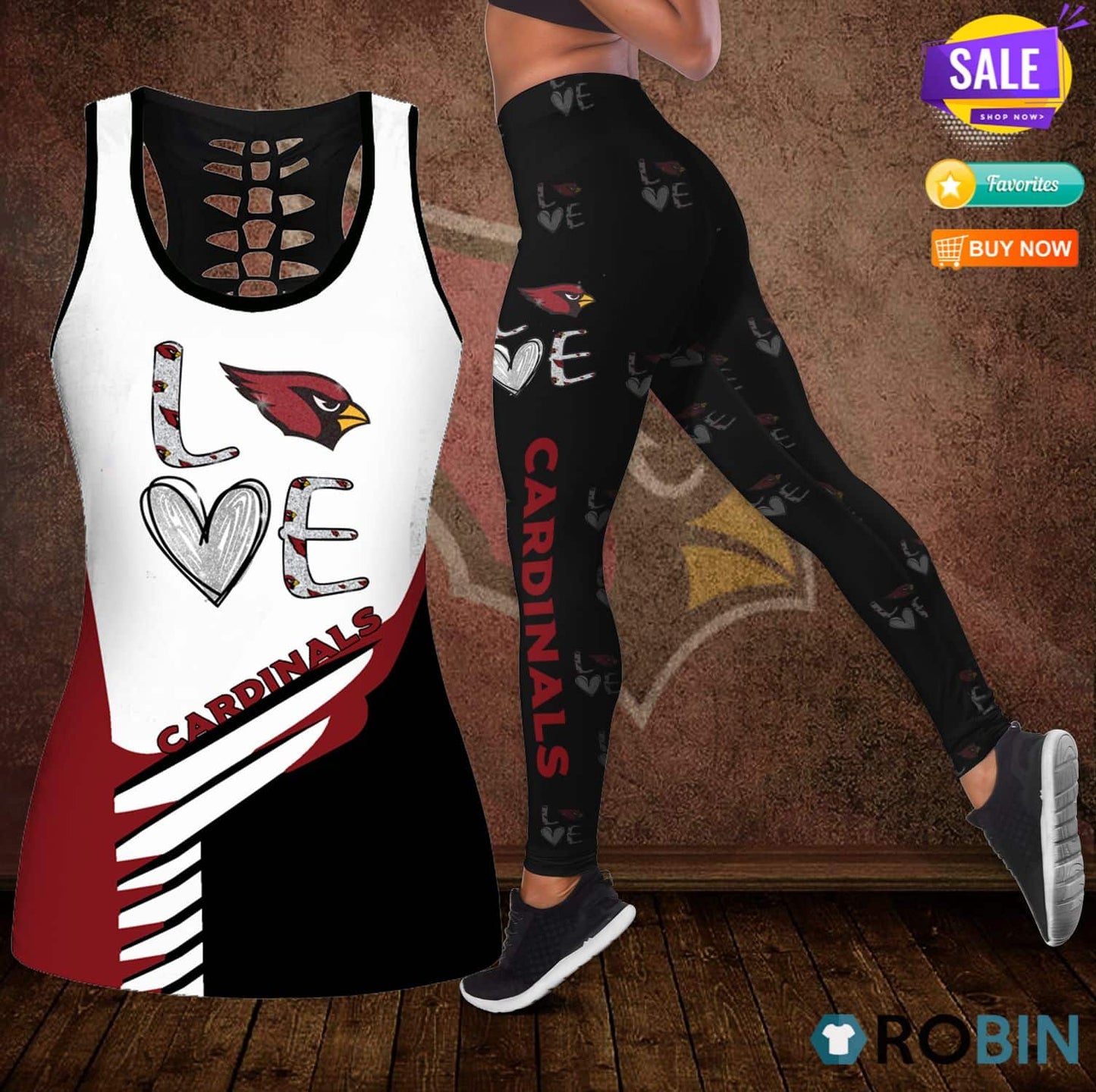 Arizona Cardinals Leggings And Tank Top BG166