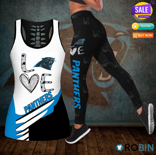 Carolina Panthers Leggings And Tank Top BG170