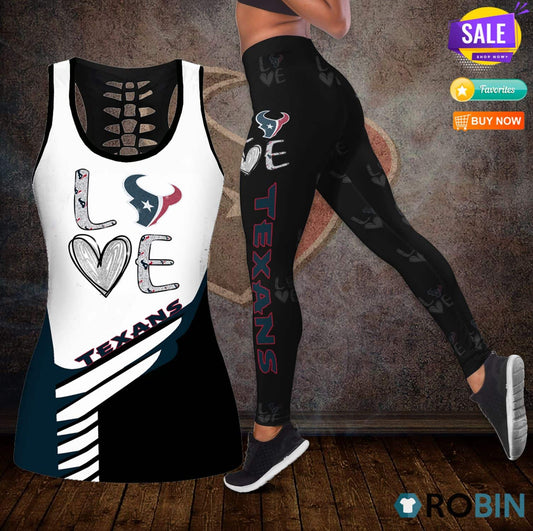 Houston Texans Leggings And Tank Top BG178