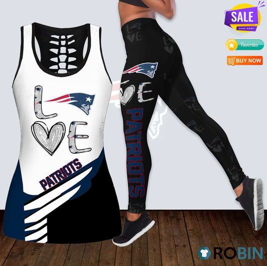 New England Patriots Leggings And Tank Top BG187