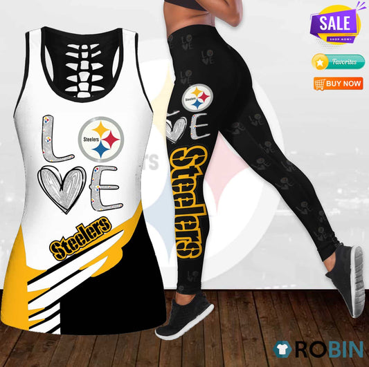 Pittsburgh Steelers Leggings And Tank Top BG192