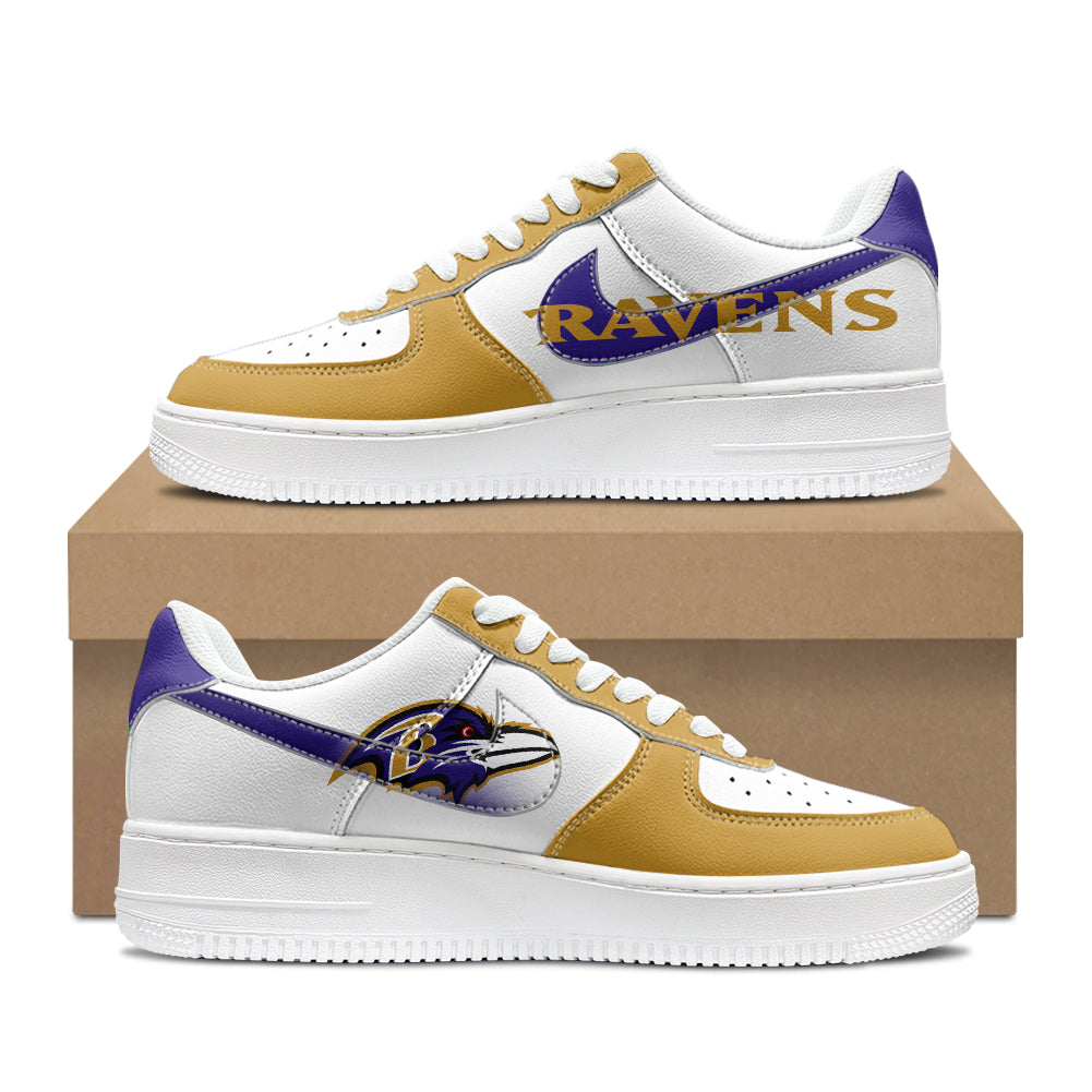 Baltimore Ravens New Personalized AF1-1 Sneakers 2025 AZBTAF1N000034
