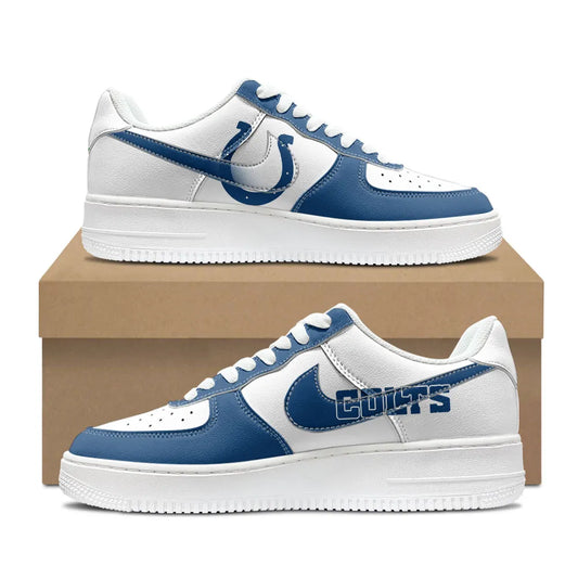 Indianapolis Colts New Personalized AF1-1 Sneakers 2025 AZBTAF1N000044