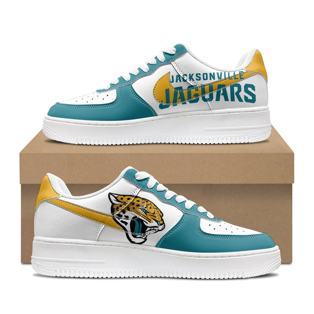 Jacksonville Jaguars New Personalized AF1-1 Sneakers 2025 AZBTAF1N000045