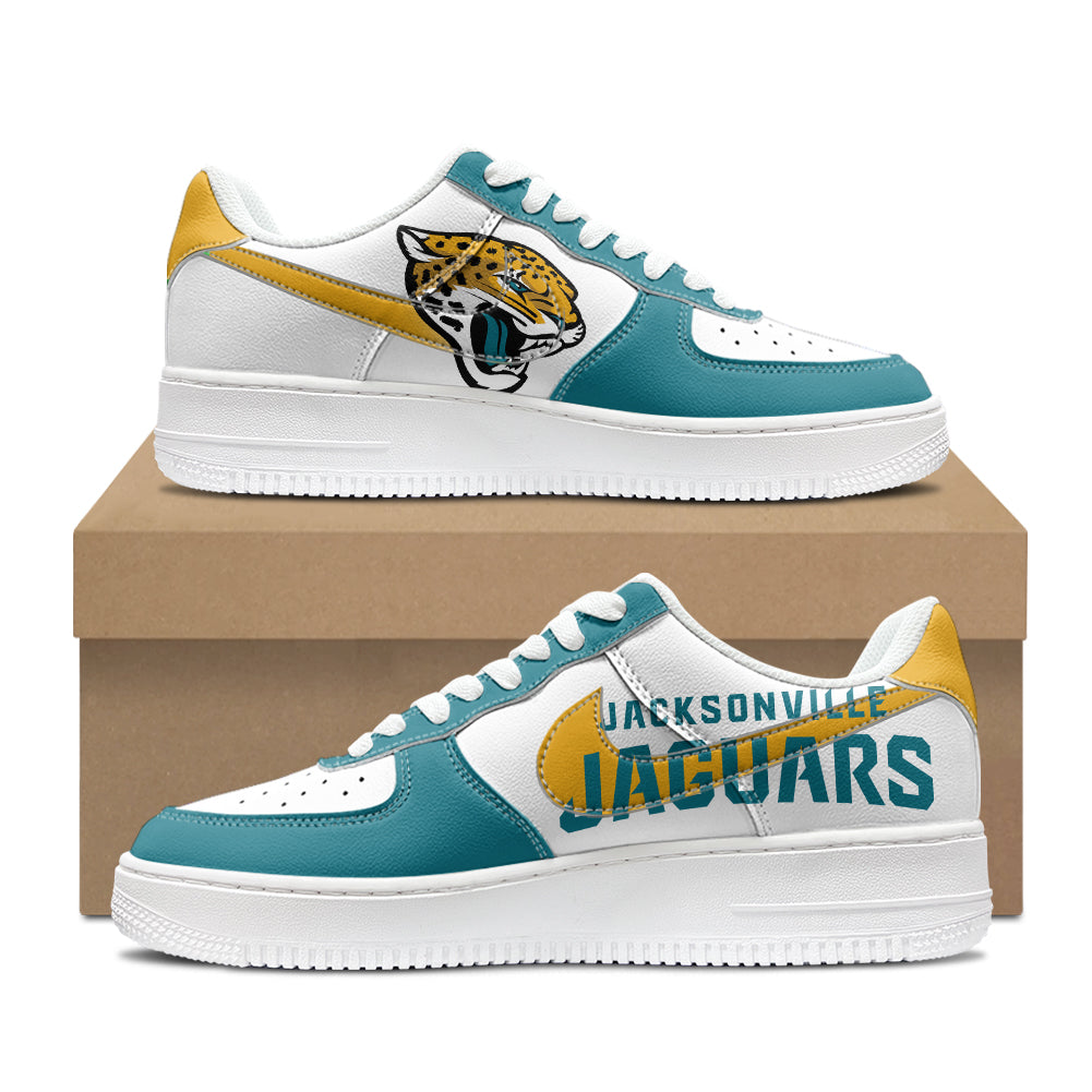 Jacksonville Jaguars New Personalized AF1-1 Sneakers 2025 AZBTAF1N000045