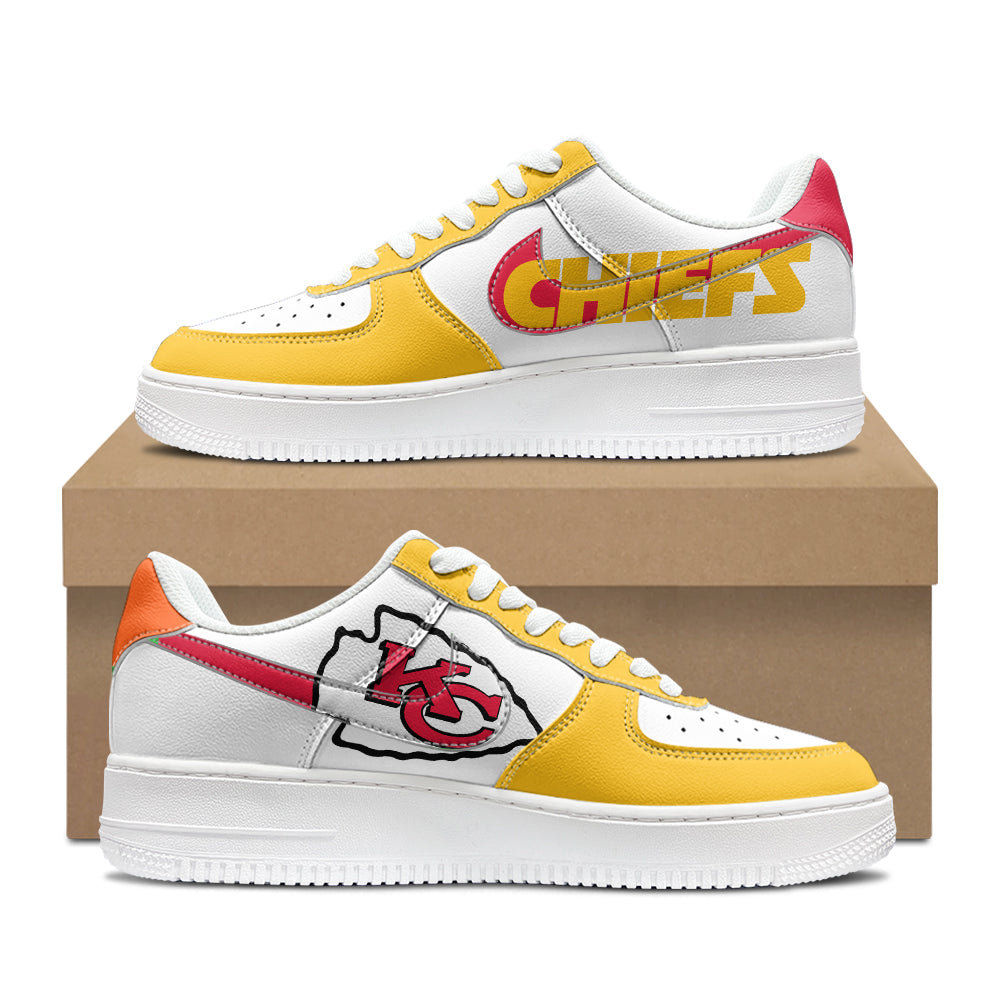 Kansas City Chiefs New Personalized AF1-1 Sneakers 2025 AZBTAF1N000046