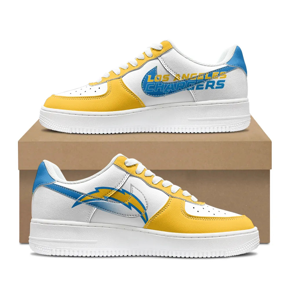 Los Angeles Chargers New Personalized AF1-1 Sneakers 2025 AZBTAF1N000048