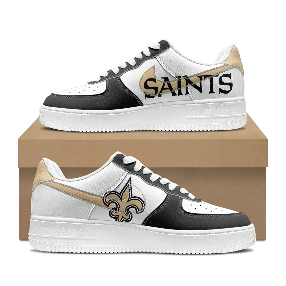New Orleans Saints New Personalized AF1-1 Sneakers 2025 AZBTAF1N000053