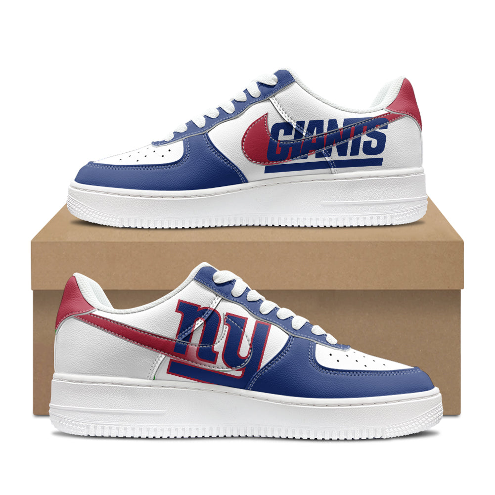 New York Giants New Personalized AF1-1 Sneakers 2025 AZBTAF1N000054