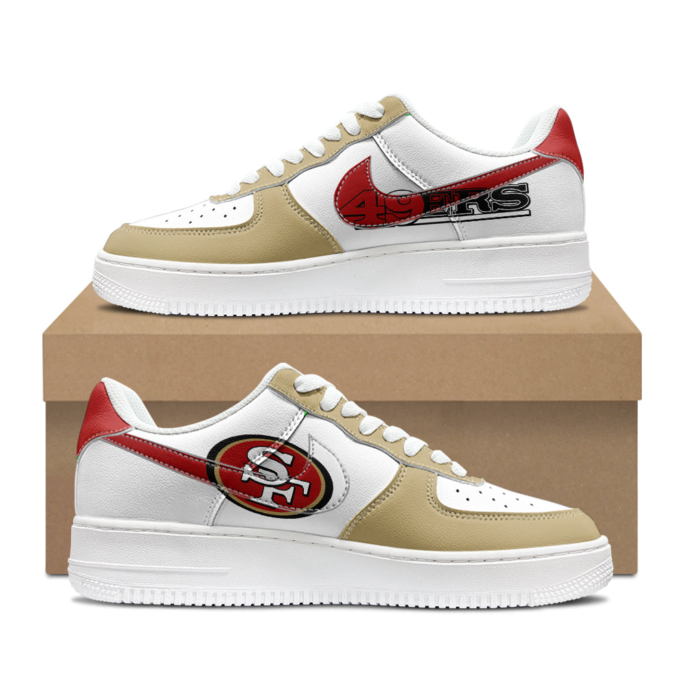 San Francisco 49ers New Personalized AF1-1 Sneakers 2025 AZBTAF1N000058