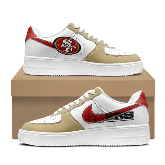 San Francisco 49ers New Personalized AF1-1 Sneakers 2025 AZBTAF1N000058