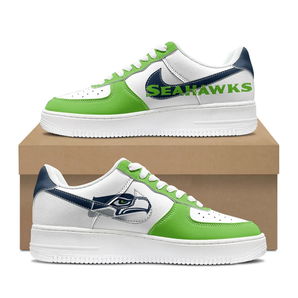 Seattle Seahawks New Personalized AF1-1 Sneakers 2025 AZBTAF1N000059