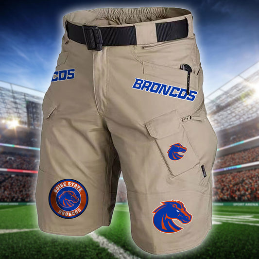 Boise State Broncos Limited Edition Front Pockets Men Shorts (Belt Not Included) AZBTFPMS000227