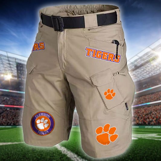 Clemson Tigers Limited Edition Front Pockets Men Shorts (Belt Not Included) AZBTFPMS000219