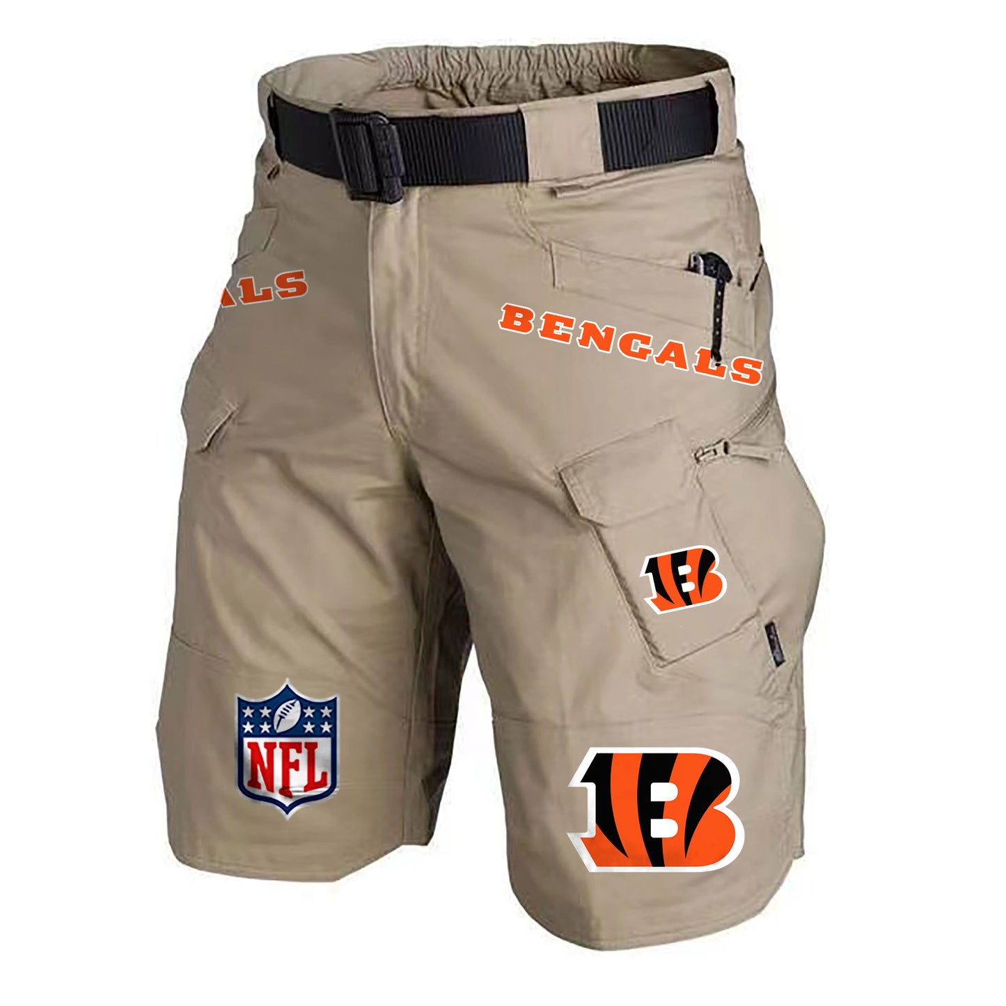 Cincinnati Bengals Limited Edition Front Pockets Men Shorts (Belt Not Included) AZBTFPMS000209