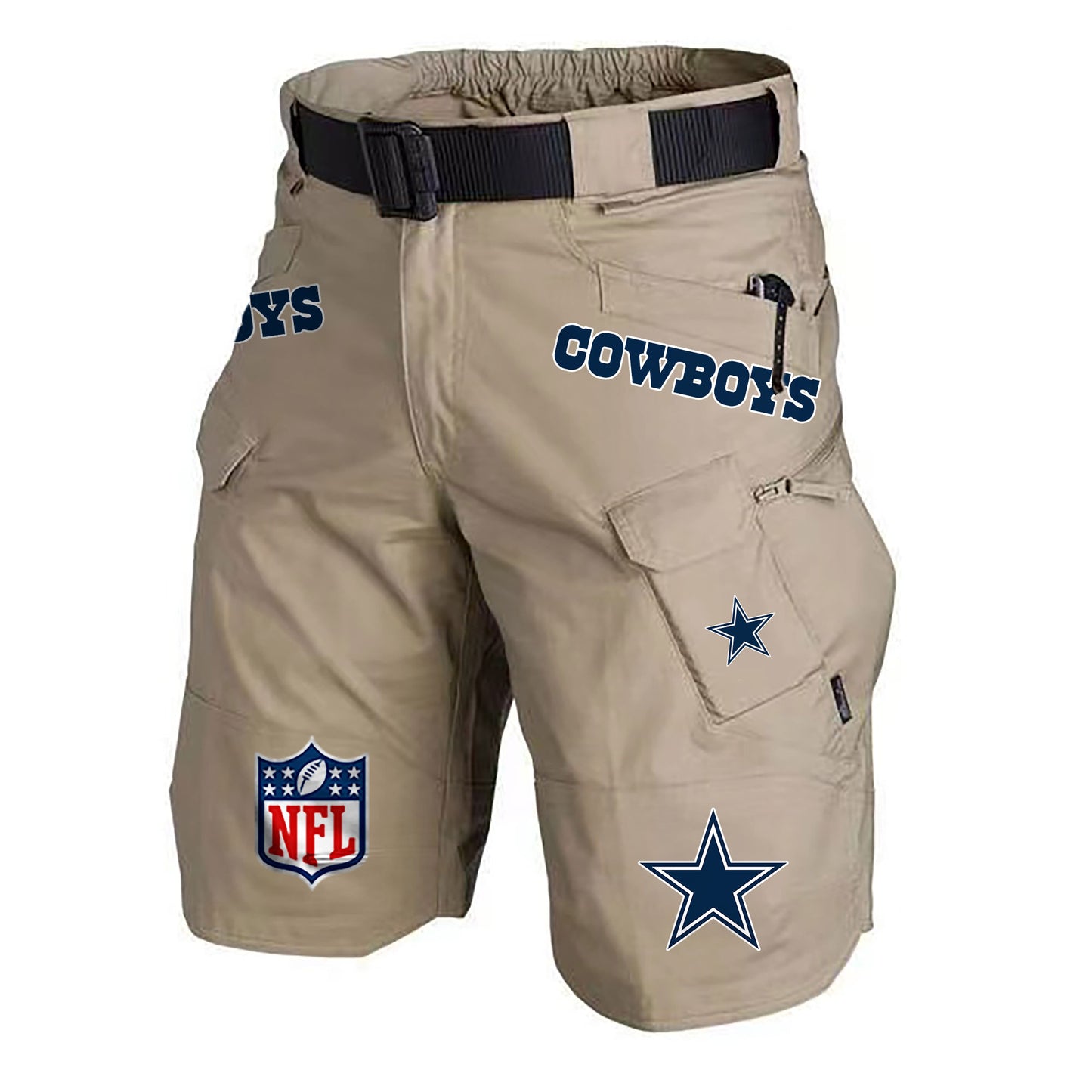 Dallas Cowboys Limited Edition Front Pockets Men Shorts (Belt Not Included) AZBTFPMS000211