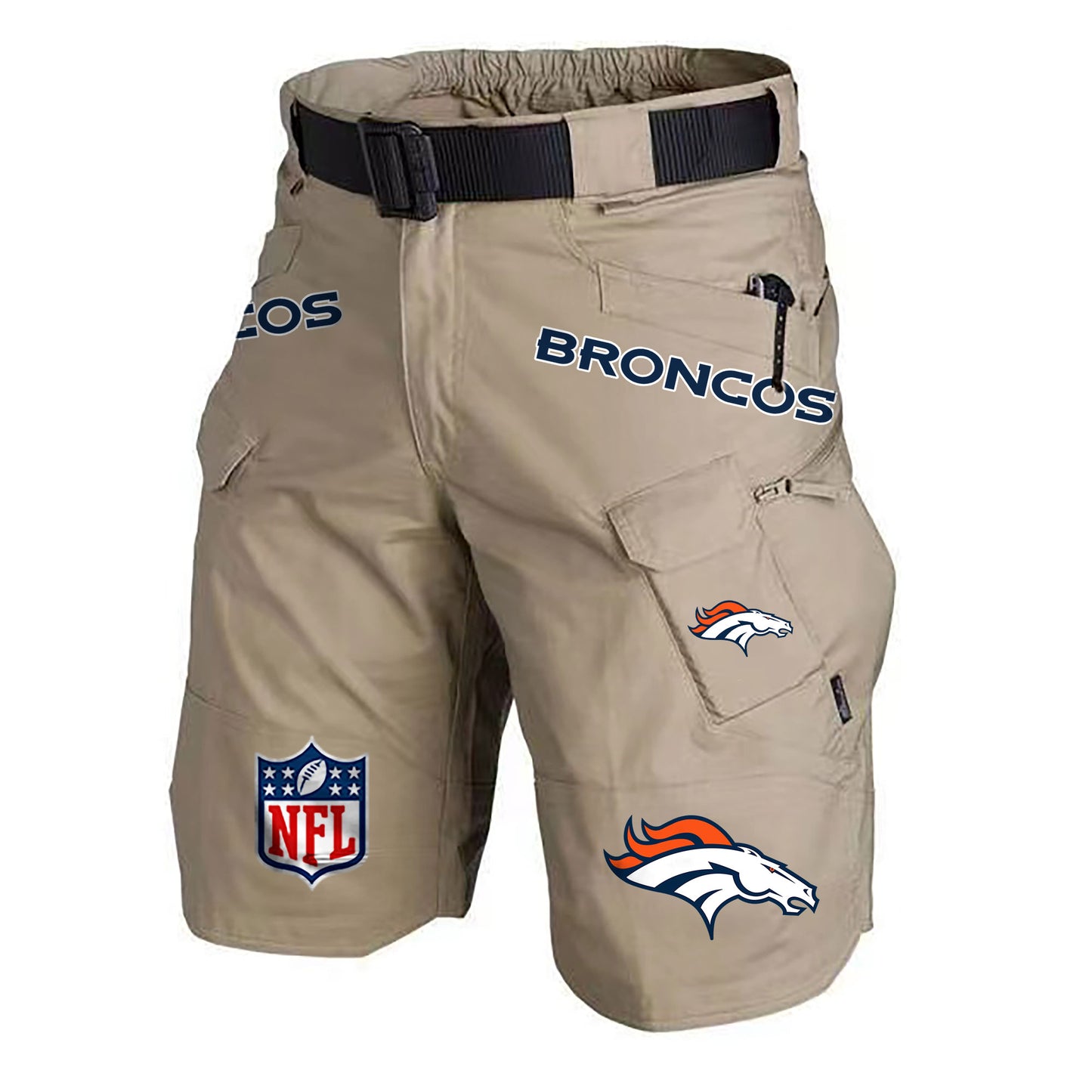 Denver Broncos Limited Edition Front Pockets Men Shorts (Belt Not Included) AZBTFPMS000212
