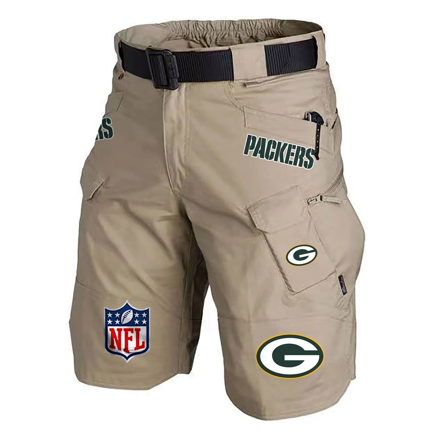 Green Bay Packers Limited Edition Front Pockets Men Shorts (Belt Not Included) AZBTFPMS000194
