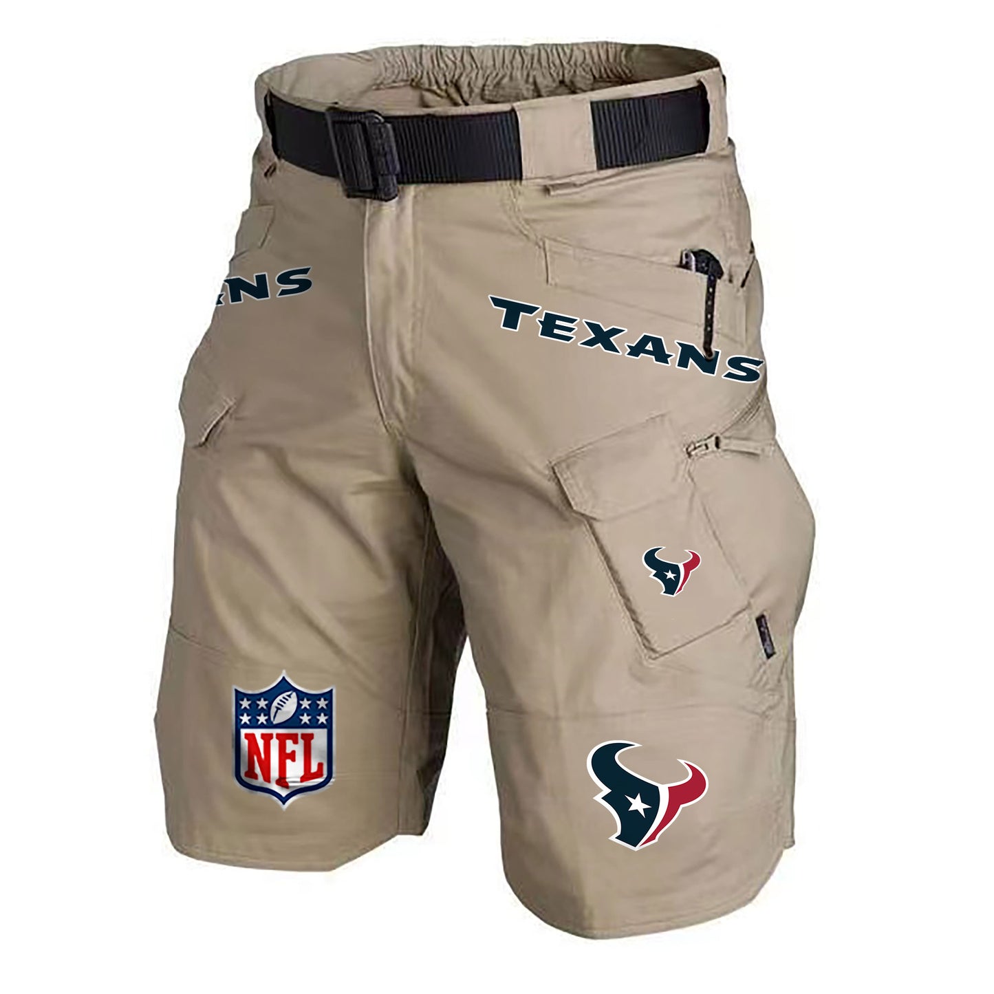 Houston Texans Limited Edition Front Pockets Men Shorts (Belt Not Included) AZBTFPMS000195