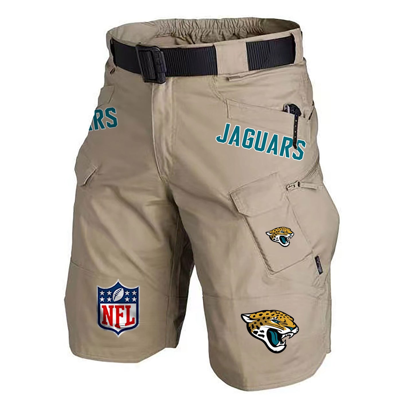 Jacksonville Jaguars Limited Edition Front Pockets Men Shorts (Belt Not Included) AZBTFPMS000197