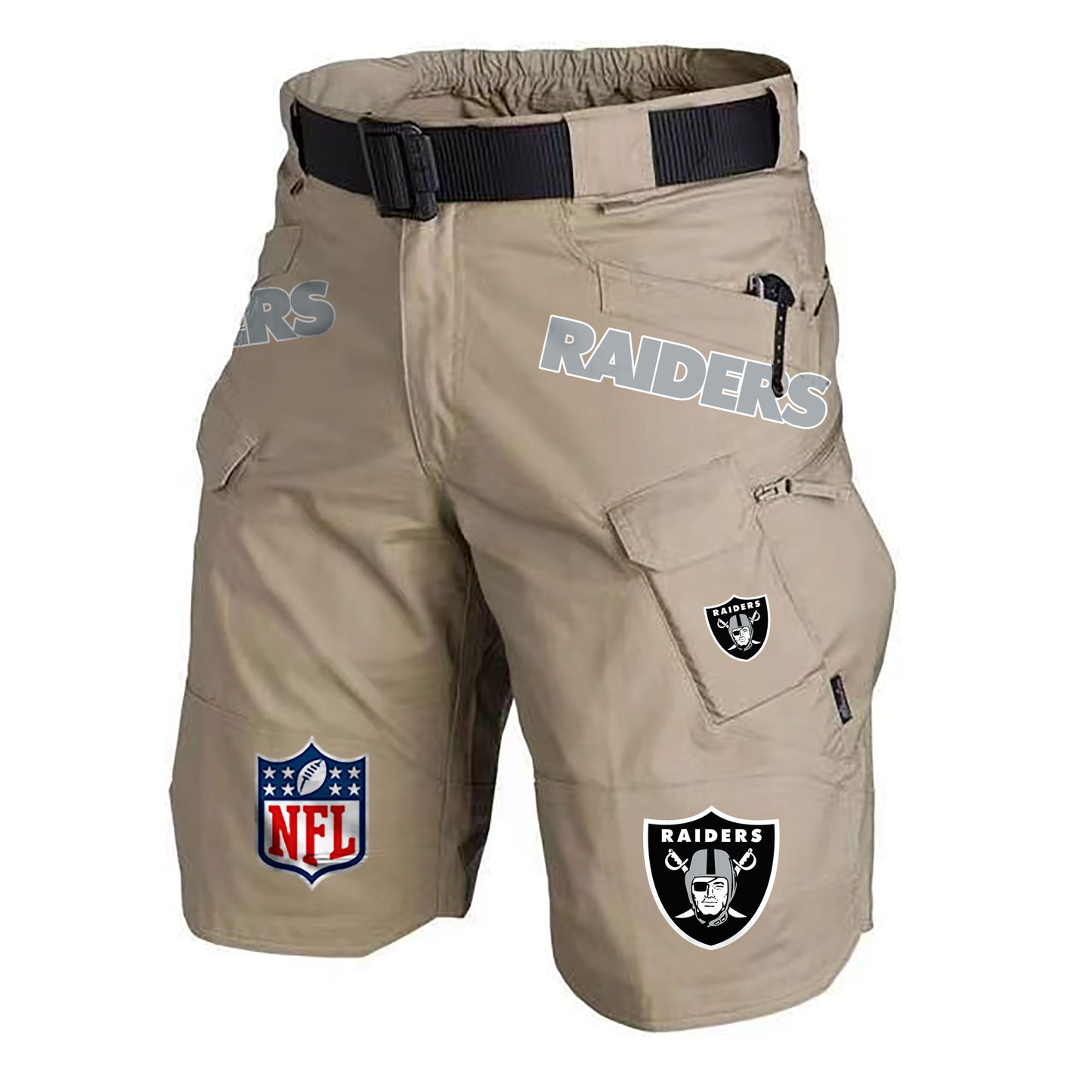 Las Vegas Raiders Limited Edition Front Pockets Men Shorts (Belt Not Included) AZBTFPMS000215