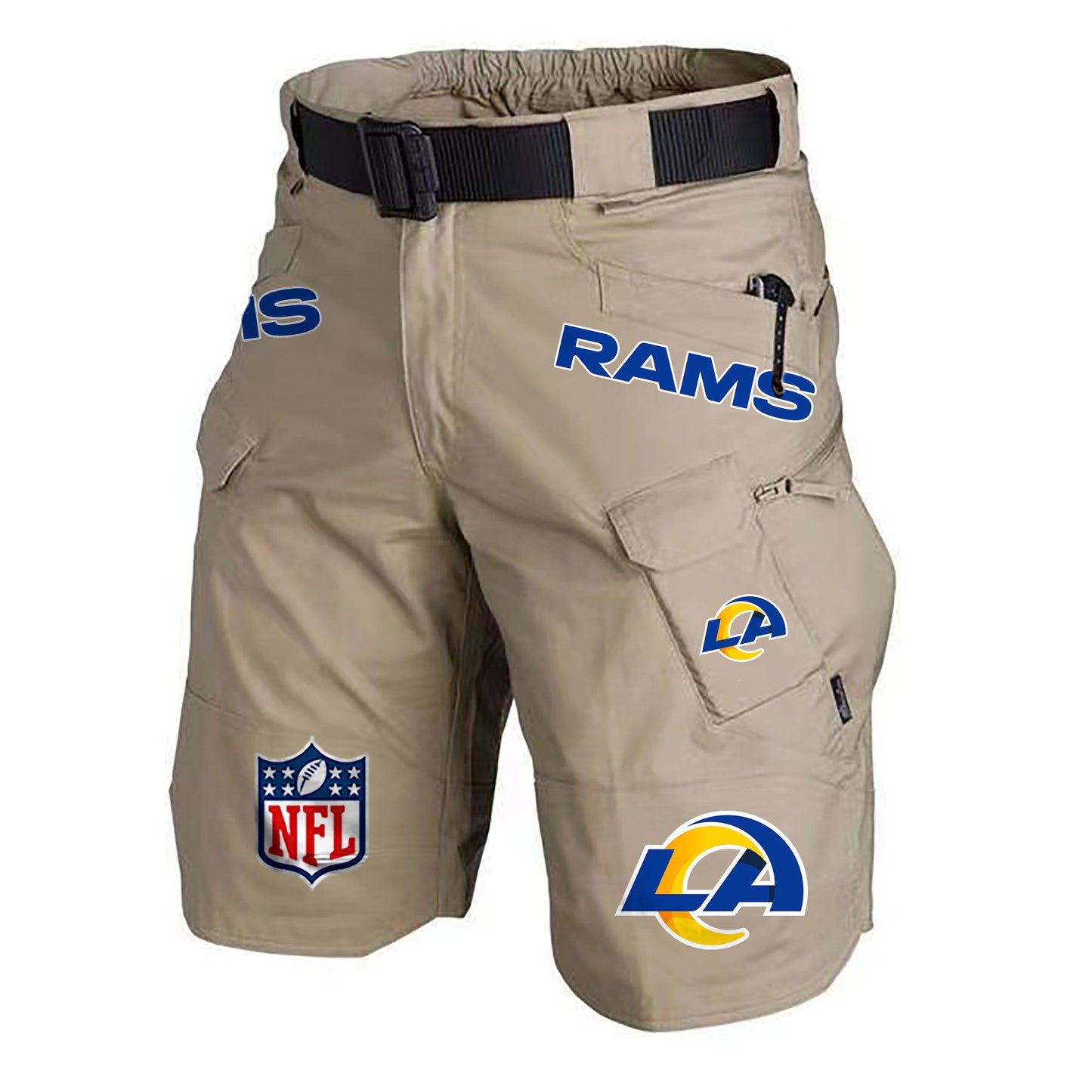 Los Angeles Rams Limited Edition Front Pockets Men Shorts (Belt Not Included) AZBTFPMS000218