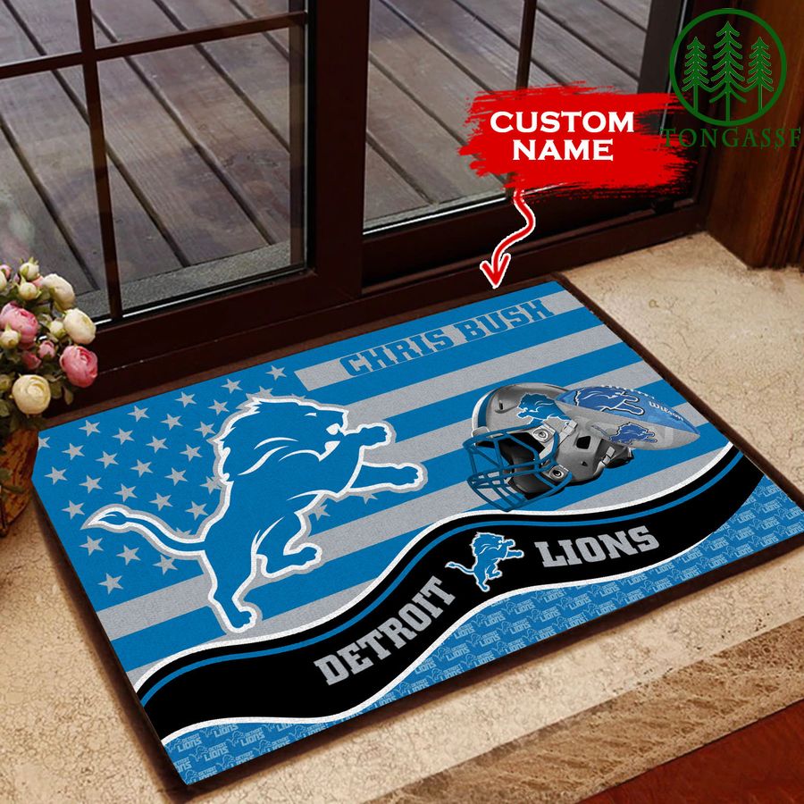 Detroit Lions Personalized Doormat BGDMM590