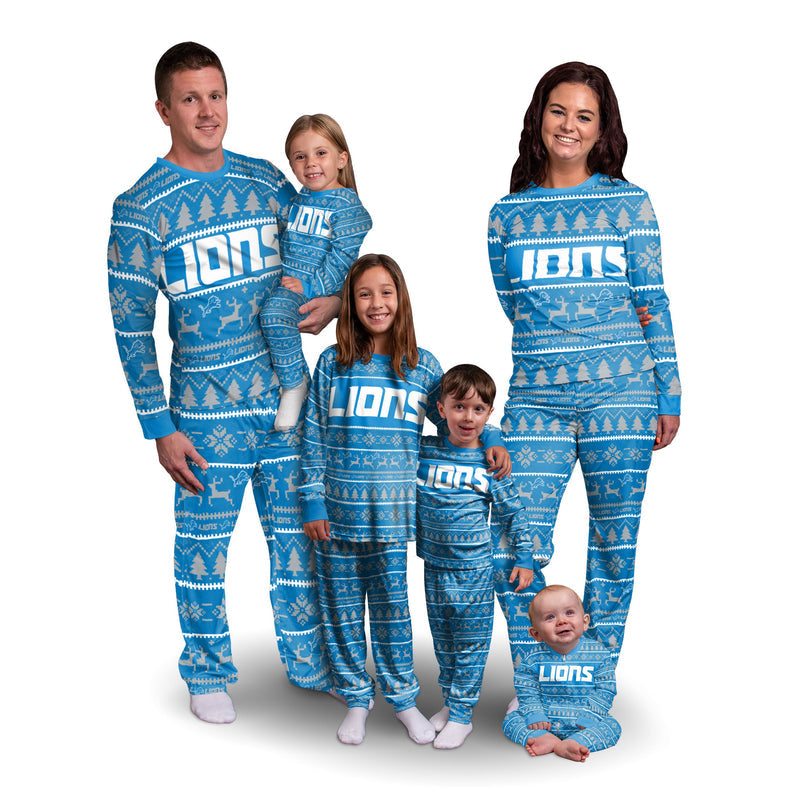 Detroit Lions Family Holiday Pajamas AZCPYZAM043