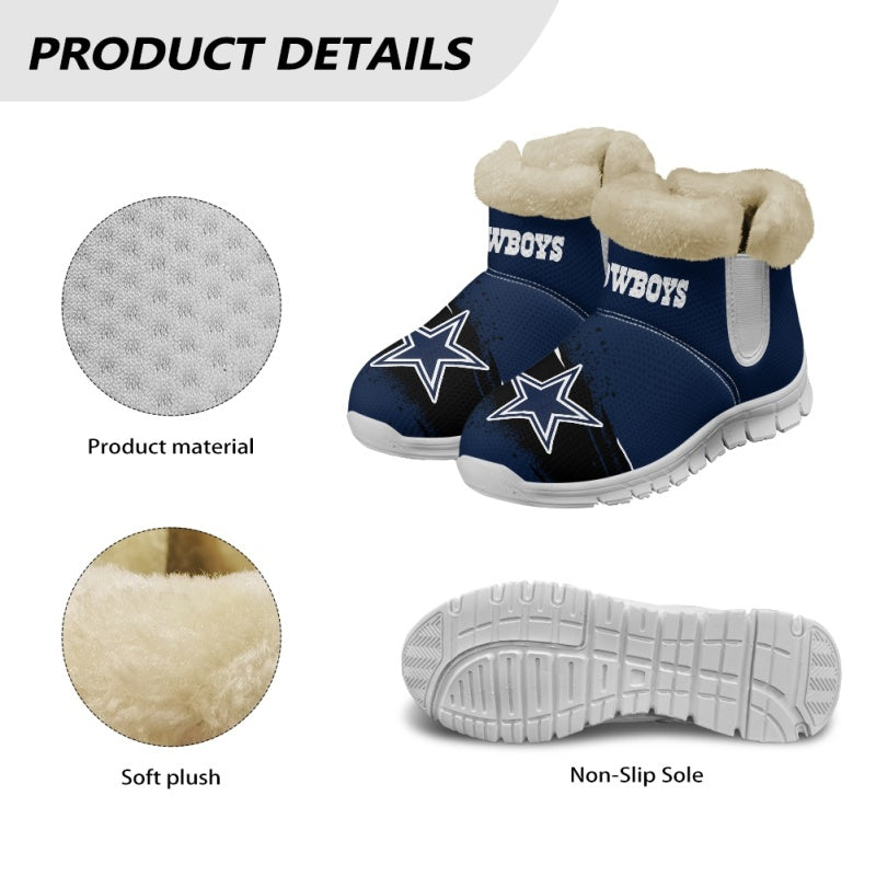 Dallas Cowboys Comfy Winter Snow Boots AZDDWSB000071