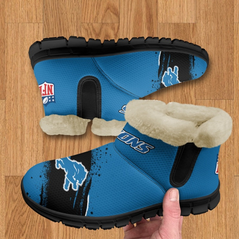 Detroit Lions Comfy Winter Snow Boots AZDDWSB000072