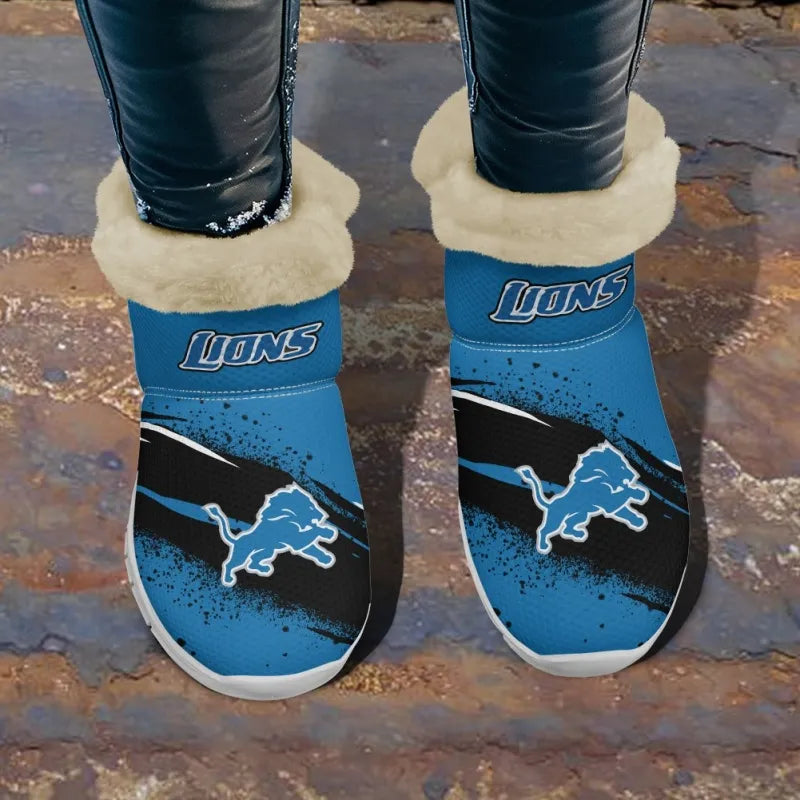 Detroit Lions Comfy Winter Snow Boots AZDDWSB000072