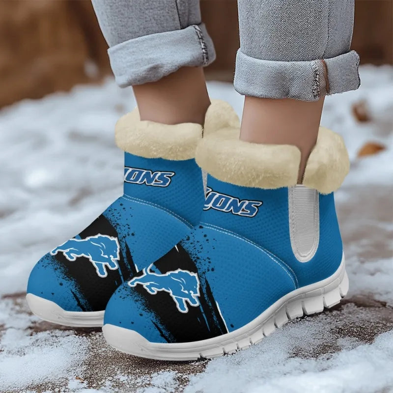 Detroit Lions Comfy Winter Snow Boots AZDDWSB000072